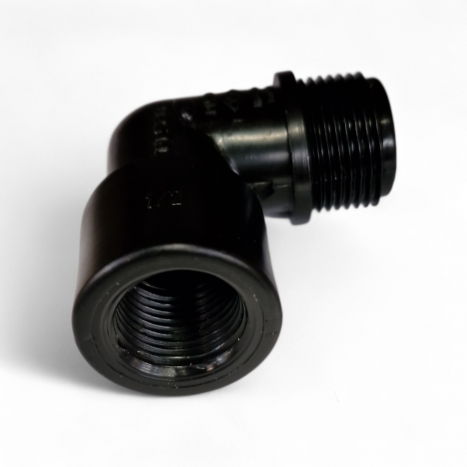 PP Reduzierwinkel 90 Grad Außengewinde x Innengewinde